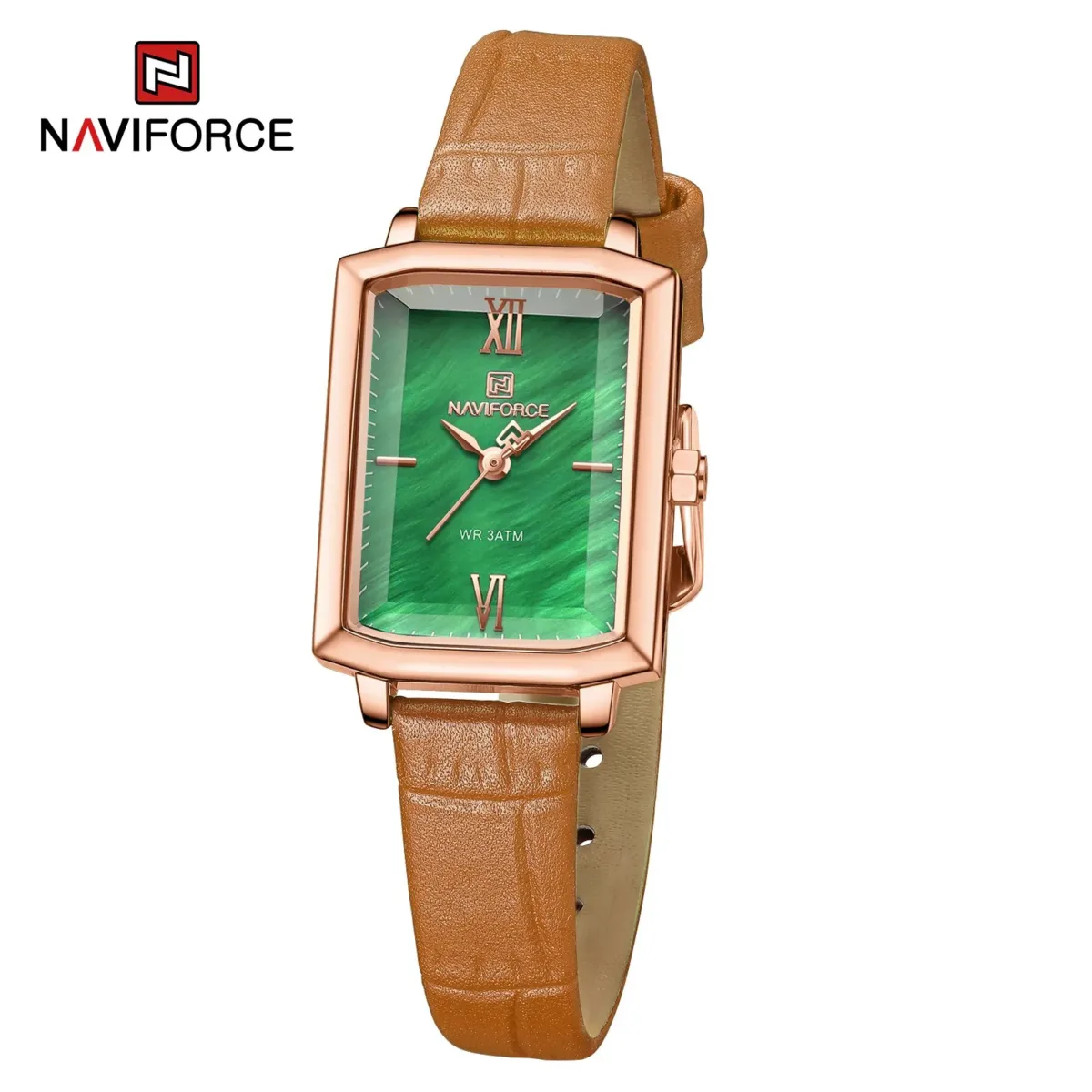 Naviforce 5039- Brown Green - Image 1