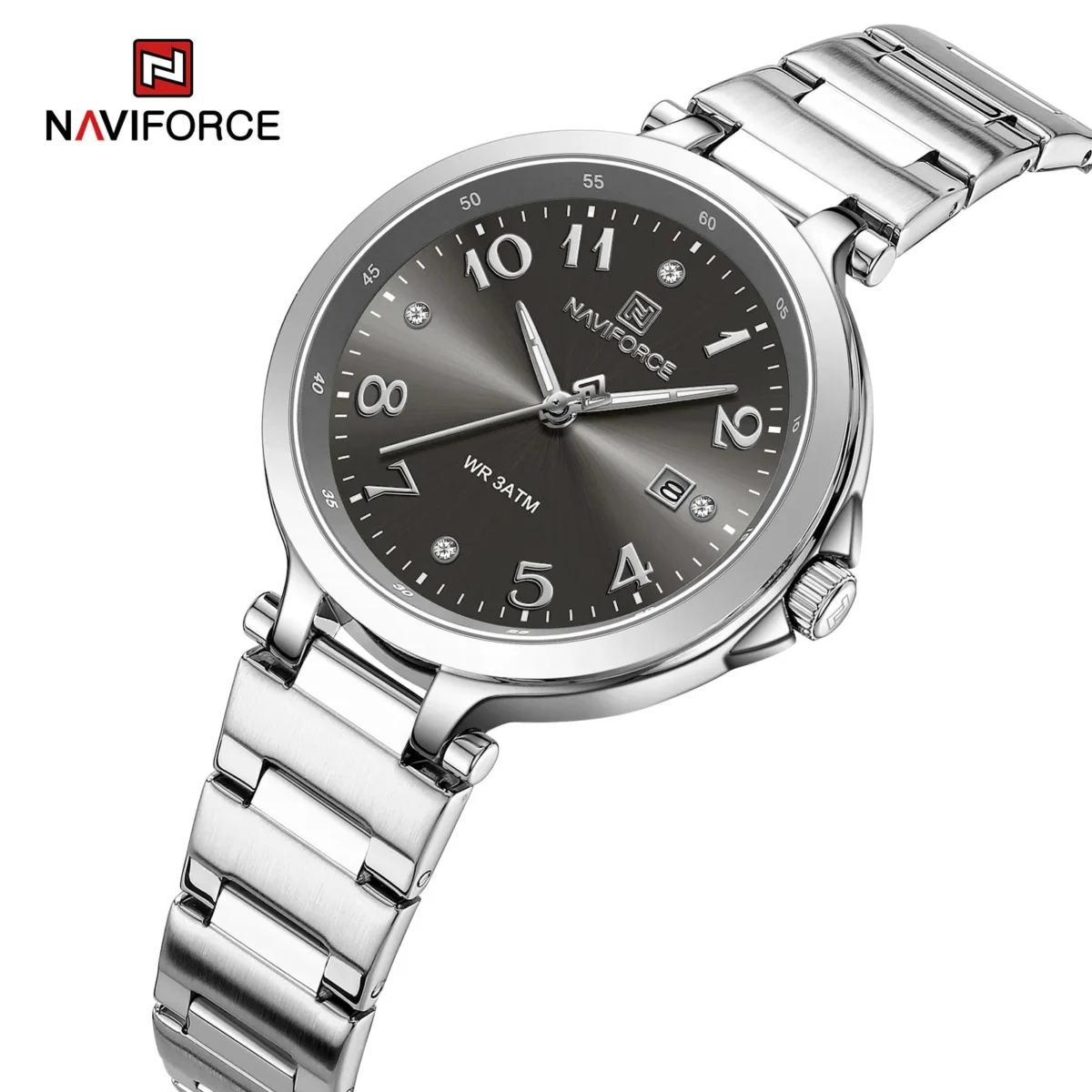 Naviforce 5033 - Silver Black - Image 1