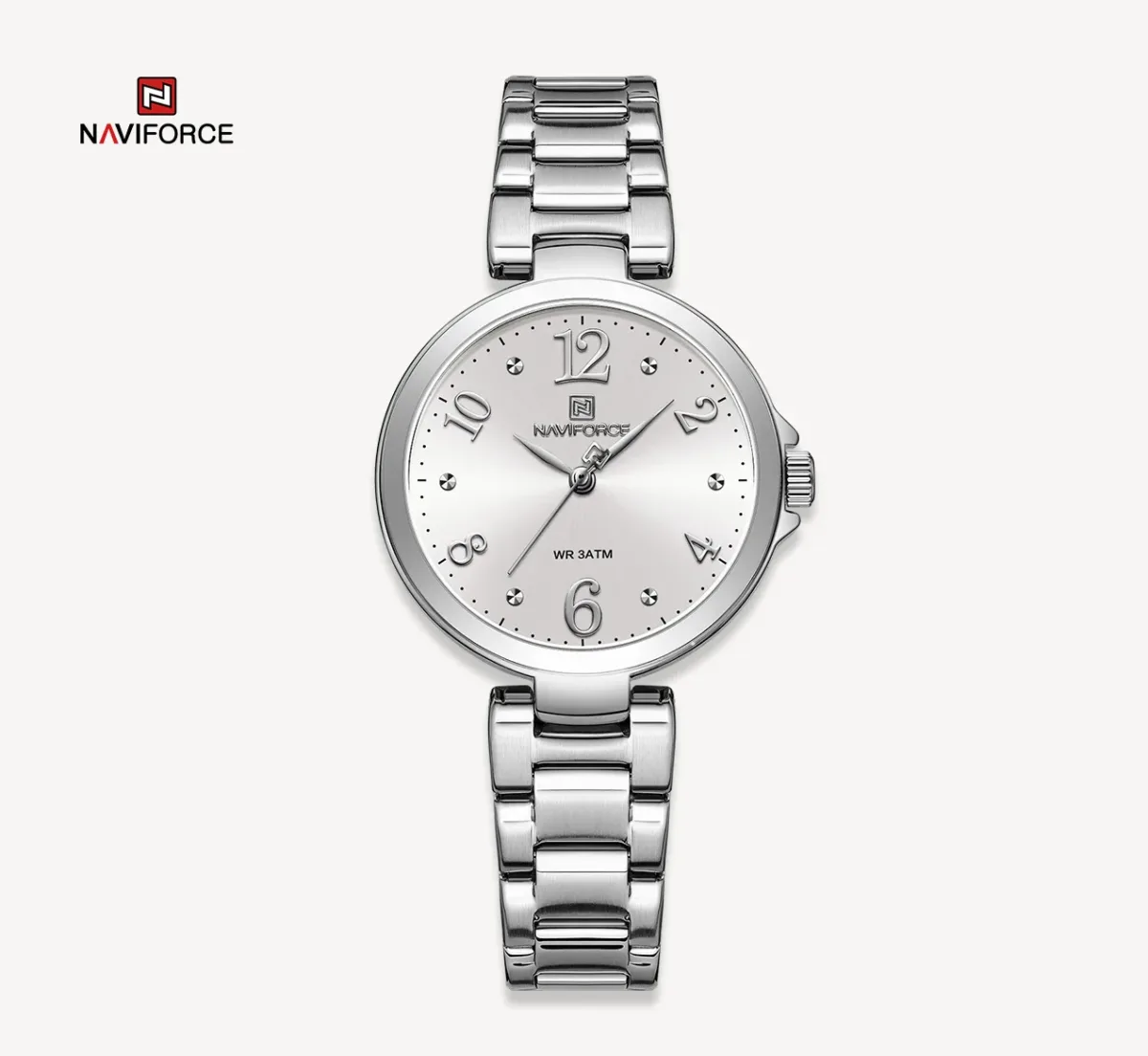 Naviforce 5031- Silver White - Image 1