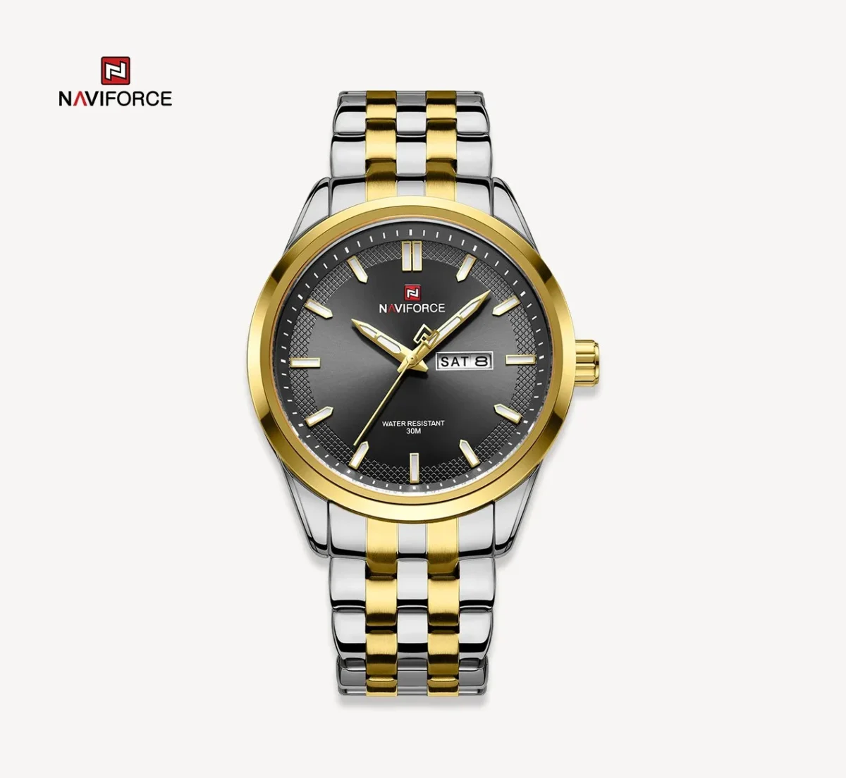 Naviforce 9203 CH - Gold Black - Image 1