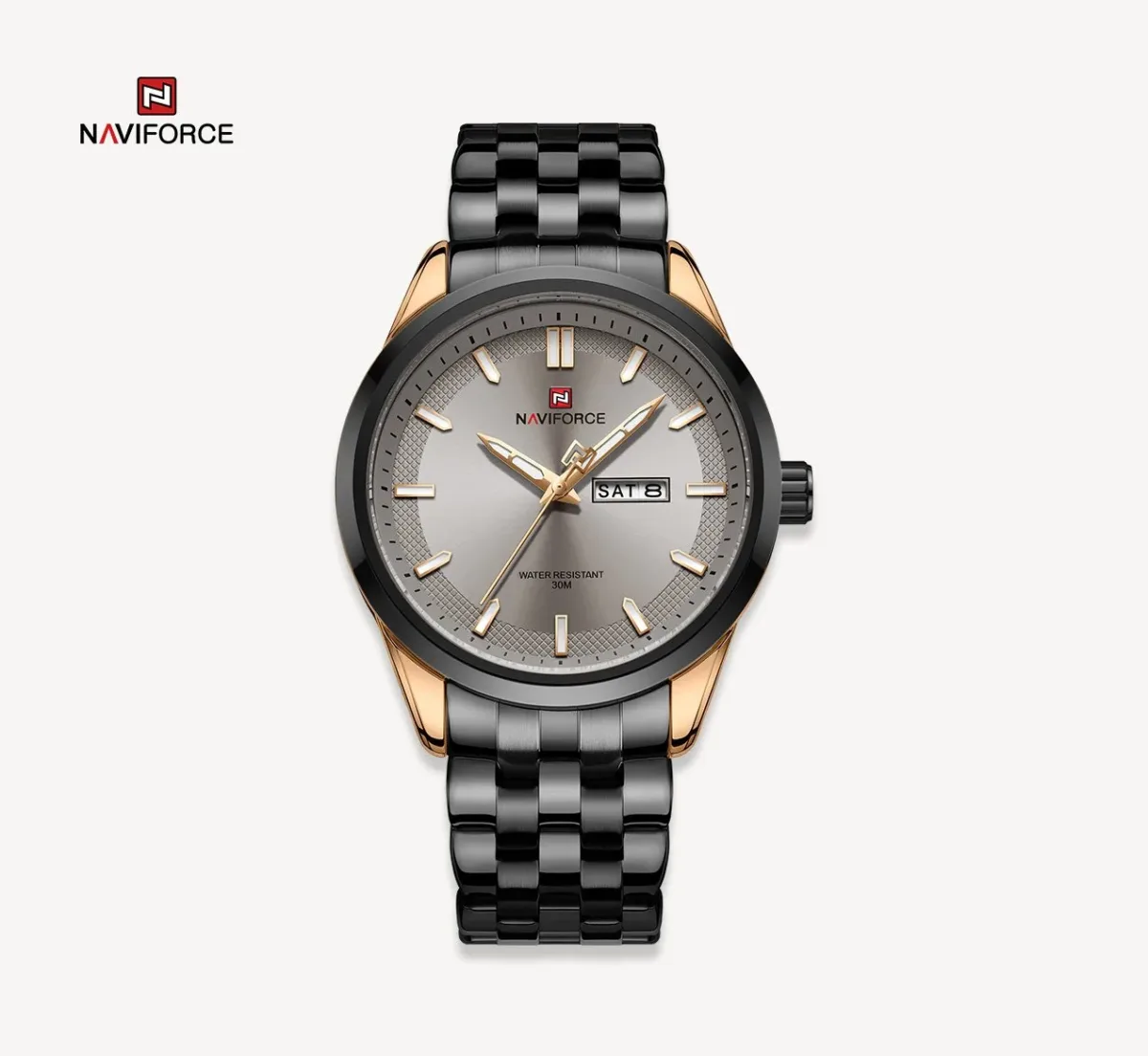 Naviforce 9203 CH - Black - Image 1