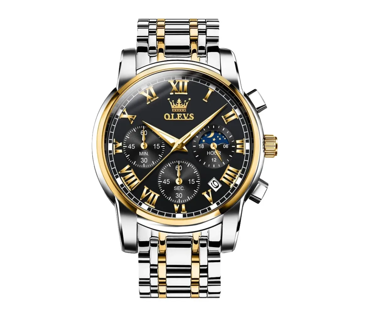 Olevs 2871 CH - Sliver Gold Black - Image 1