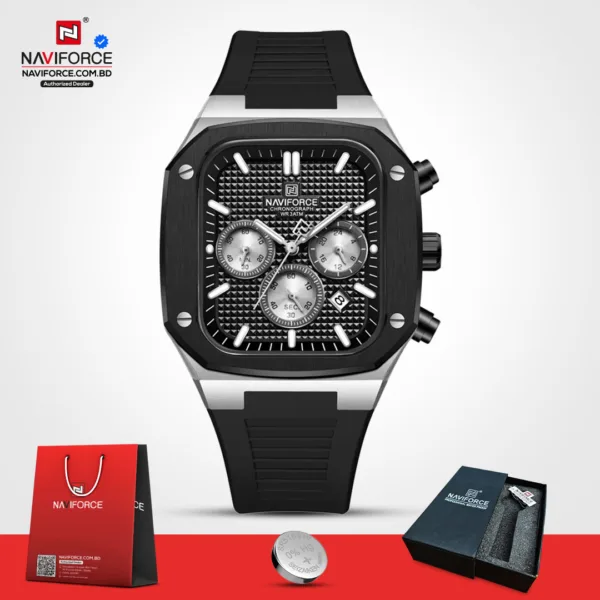 Naviforce 8037 - White Black - Image 2