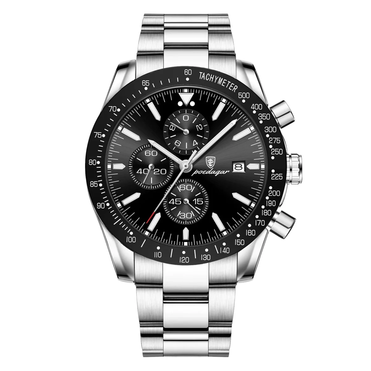 Poedagar 988 CH - Sliver Black - Image 1