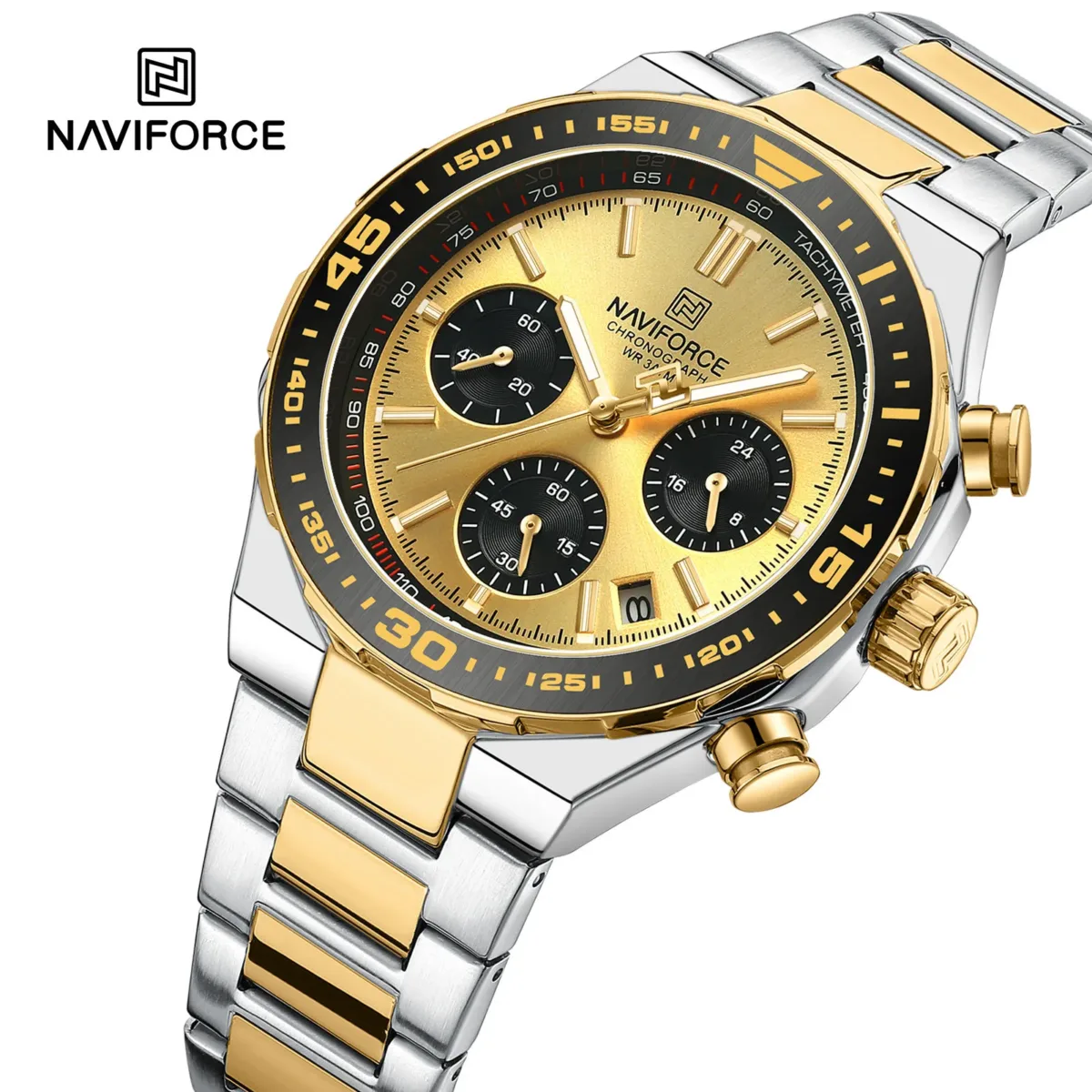 Naviforce 8049 - Sliver Gold - Image 6