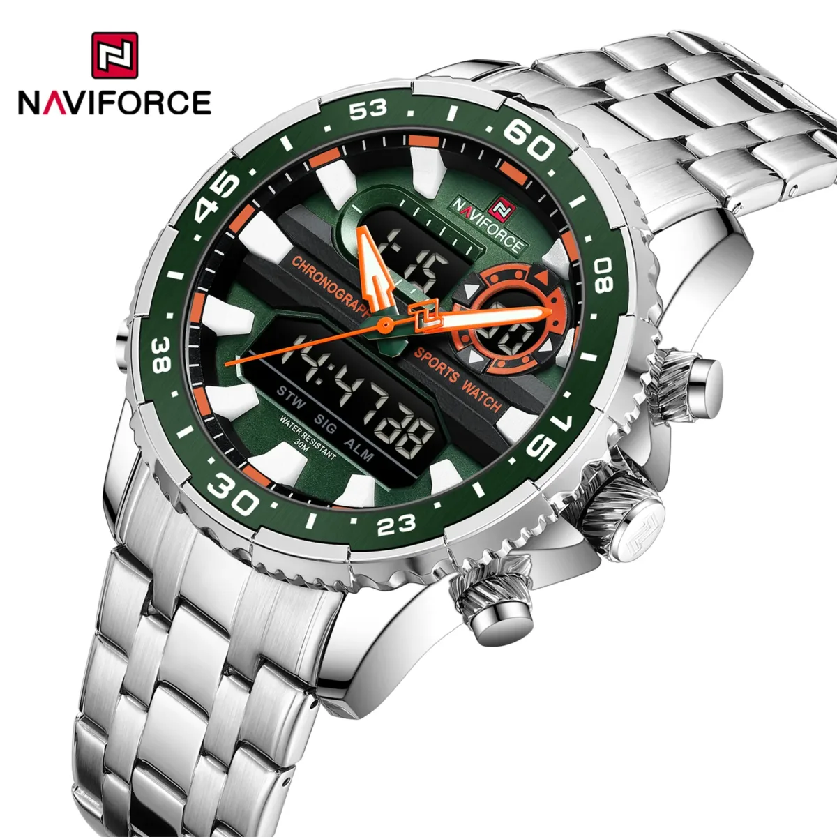 Naviforce 9234 CH For Man - Sliver Green - Image 3
