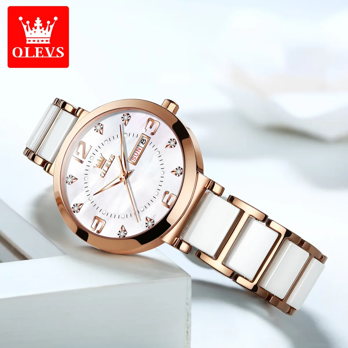 Olevs 5005 CH - White For Women - Image 2