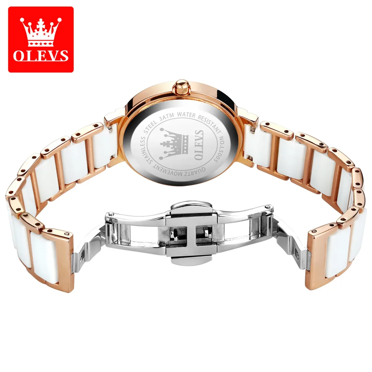 Olevs 5005 CH - White For Women - Image 3