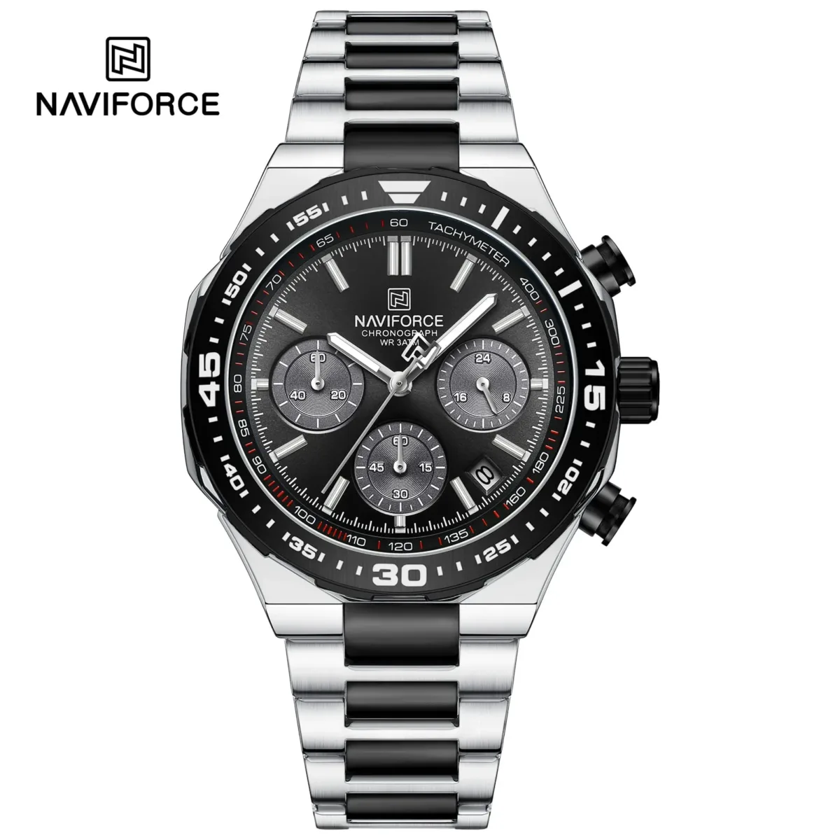 Naviforce 8049 - Sliver Black For Man - Image 4