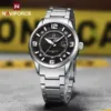 Naviforce 8044 CH - Sliver Black For Man