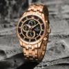 Naviforce 8046 CH - Rose Gold Black For Man - Image 4