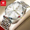 Olevs 9998 CH - Silver Gold For Men