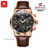 Olevs 9812 L - Brown Black For Men