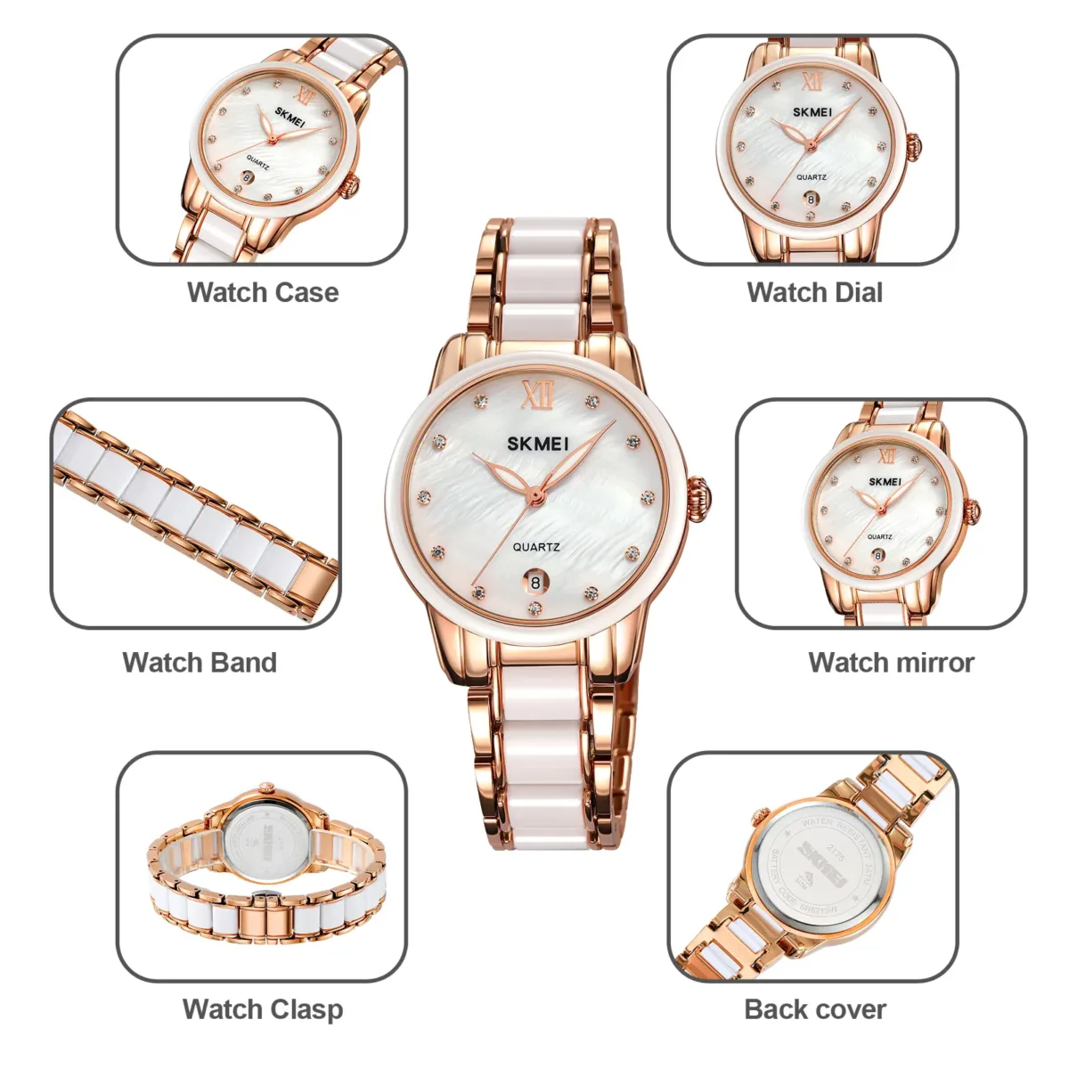 Skmei 2175 - Rose Gold For Women - Image 4