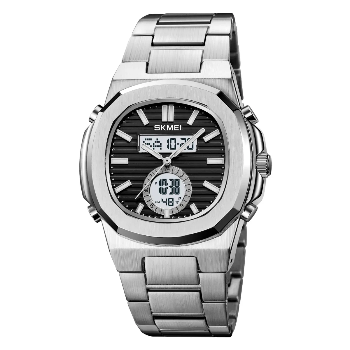 SKMEI 2279 CH - Sliver Black For Men - Image 1