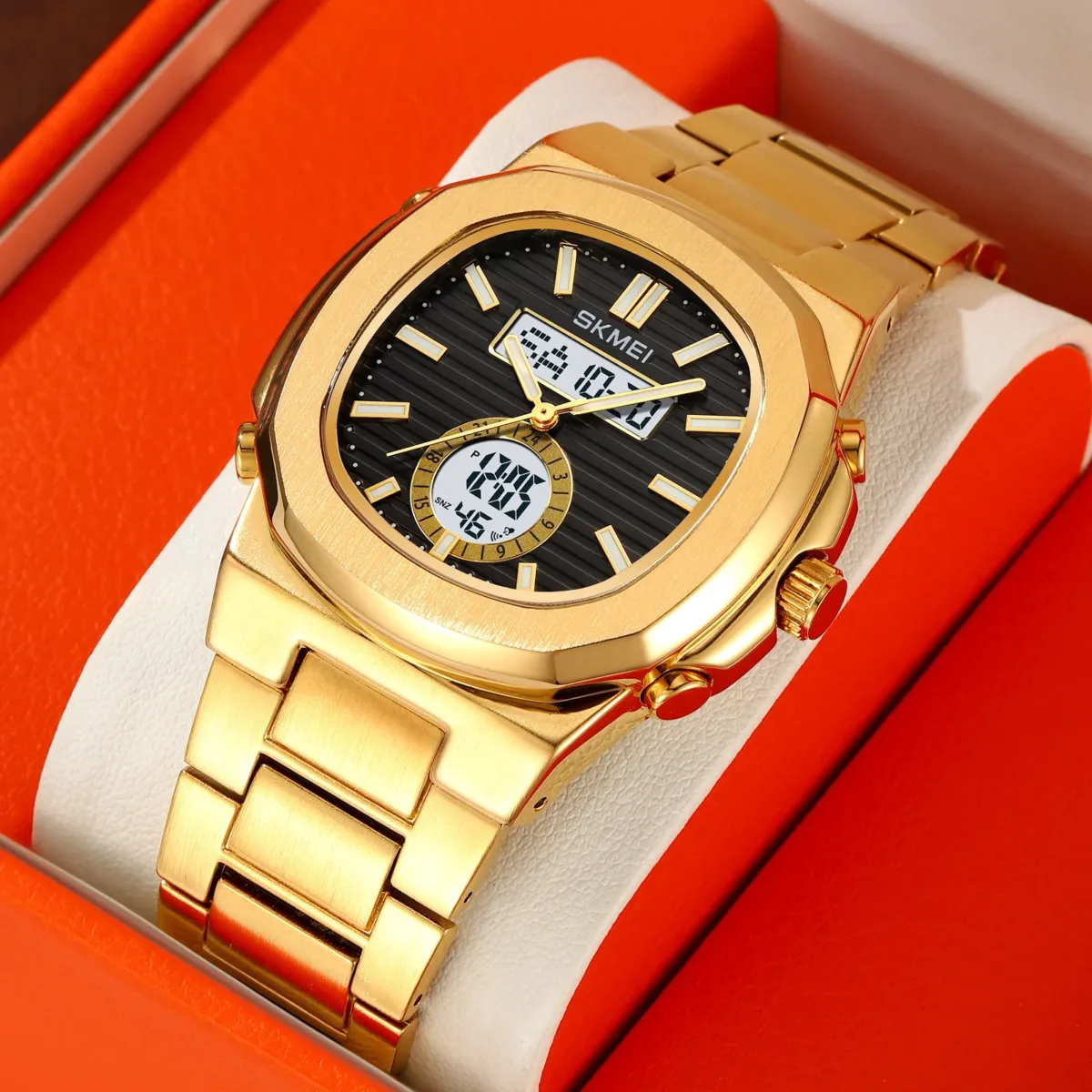 SKMEI 2279 CH - Gold Black For Men - Image 4