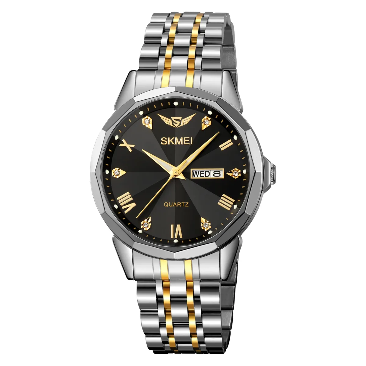 Skmei 2291 CH - Sliver Gold Black For Men - Image 5