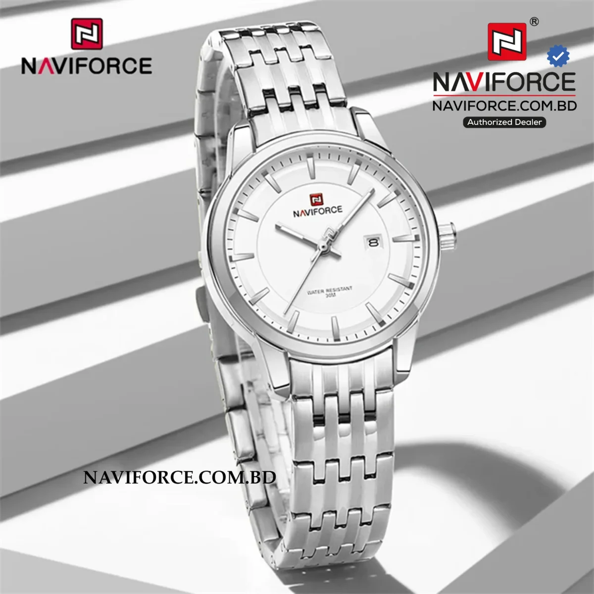Naviforce 9228 - Sliver  For Woman - Image 2