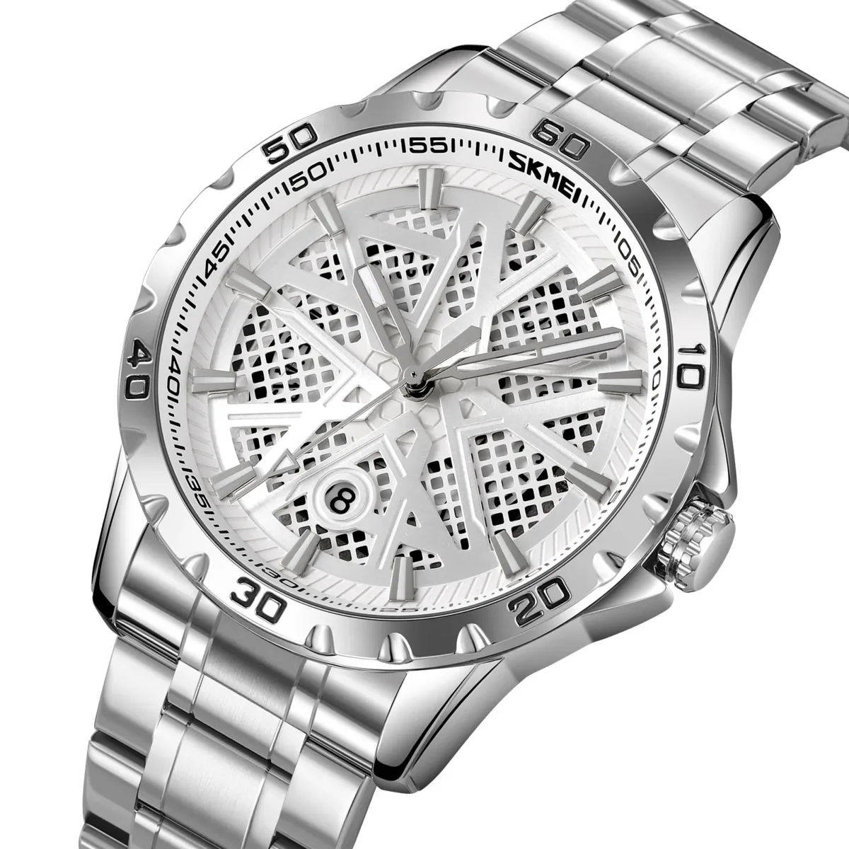Skmei 9337 CH - Sliver For Men - Image 1