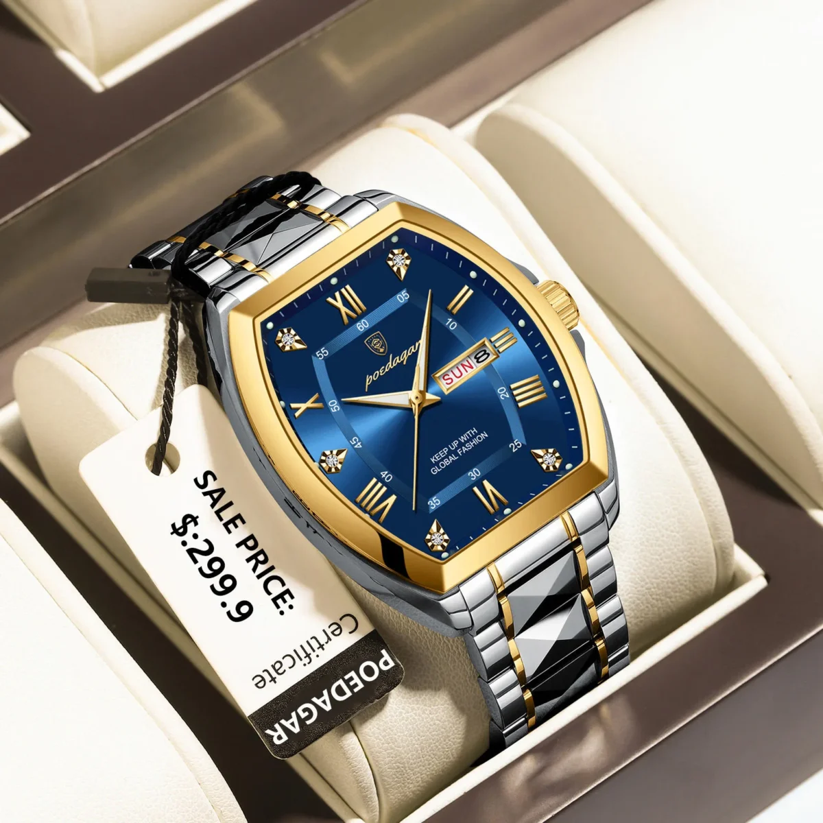 Poedagar 958 CH - Gold Blue For men - Image 1