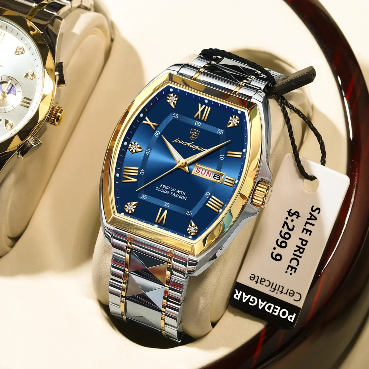 Poedagar 958 CH - Gold Blue For men - Image 3