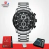 Naviforce 8047 CH - Sliver Black For Men - Image 2
