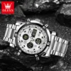 Olevs 1106 CH - Silver White For Men - Image 3