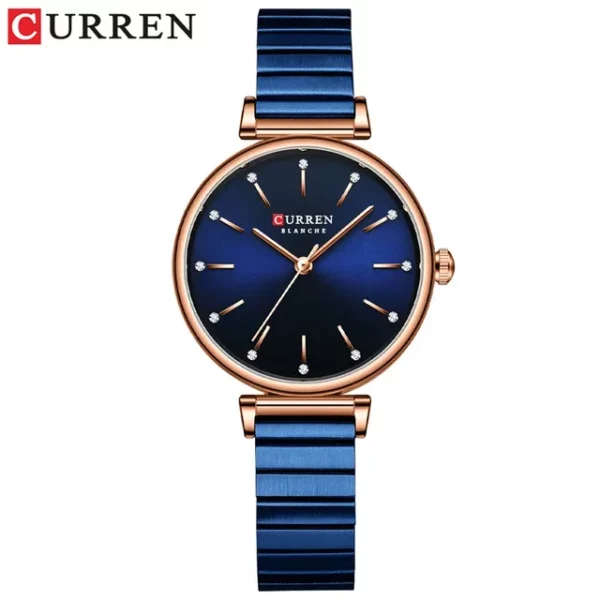 Curren 9081 CH - Blue Rose Gold For Women - Image 7