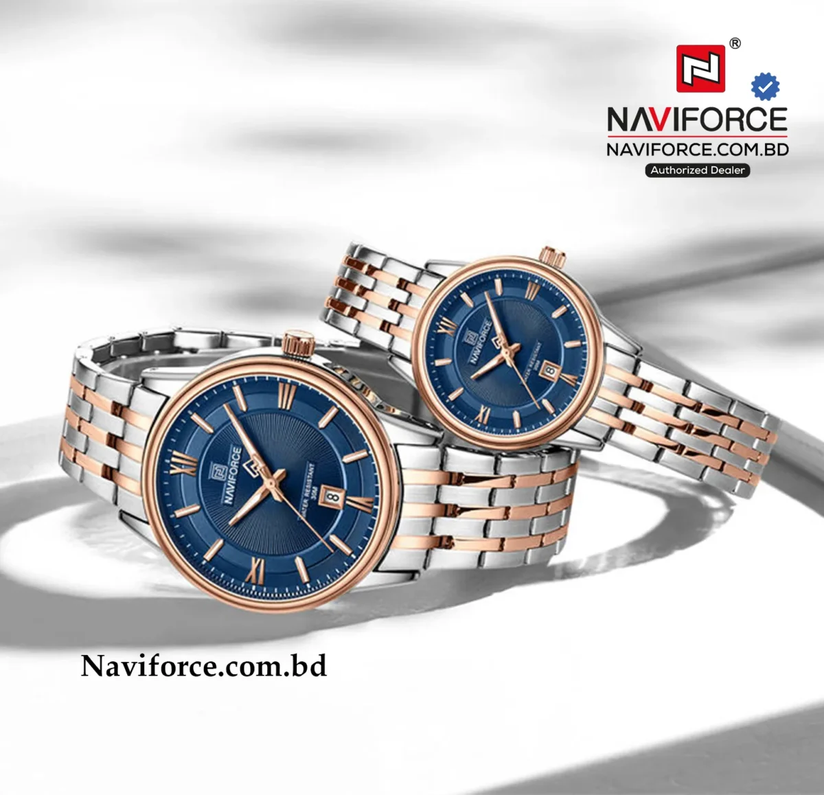 Naviforce 8040 Couple - Rose Blue - Image 1