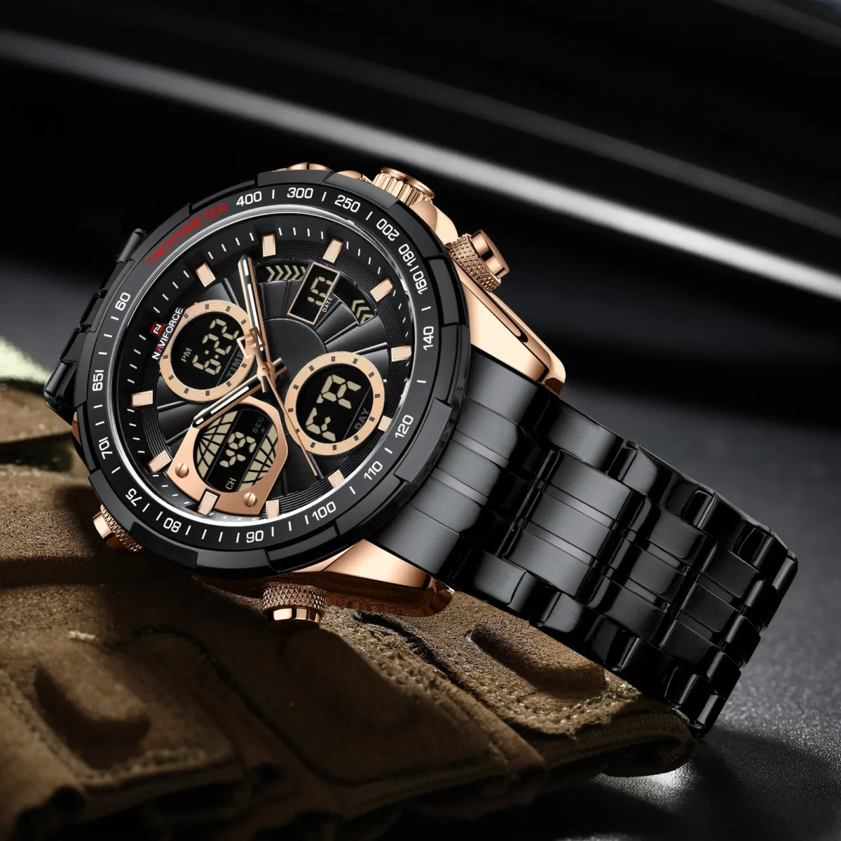 Naviforce 9197 CH - Black - Image 4