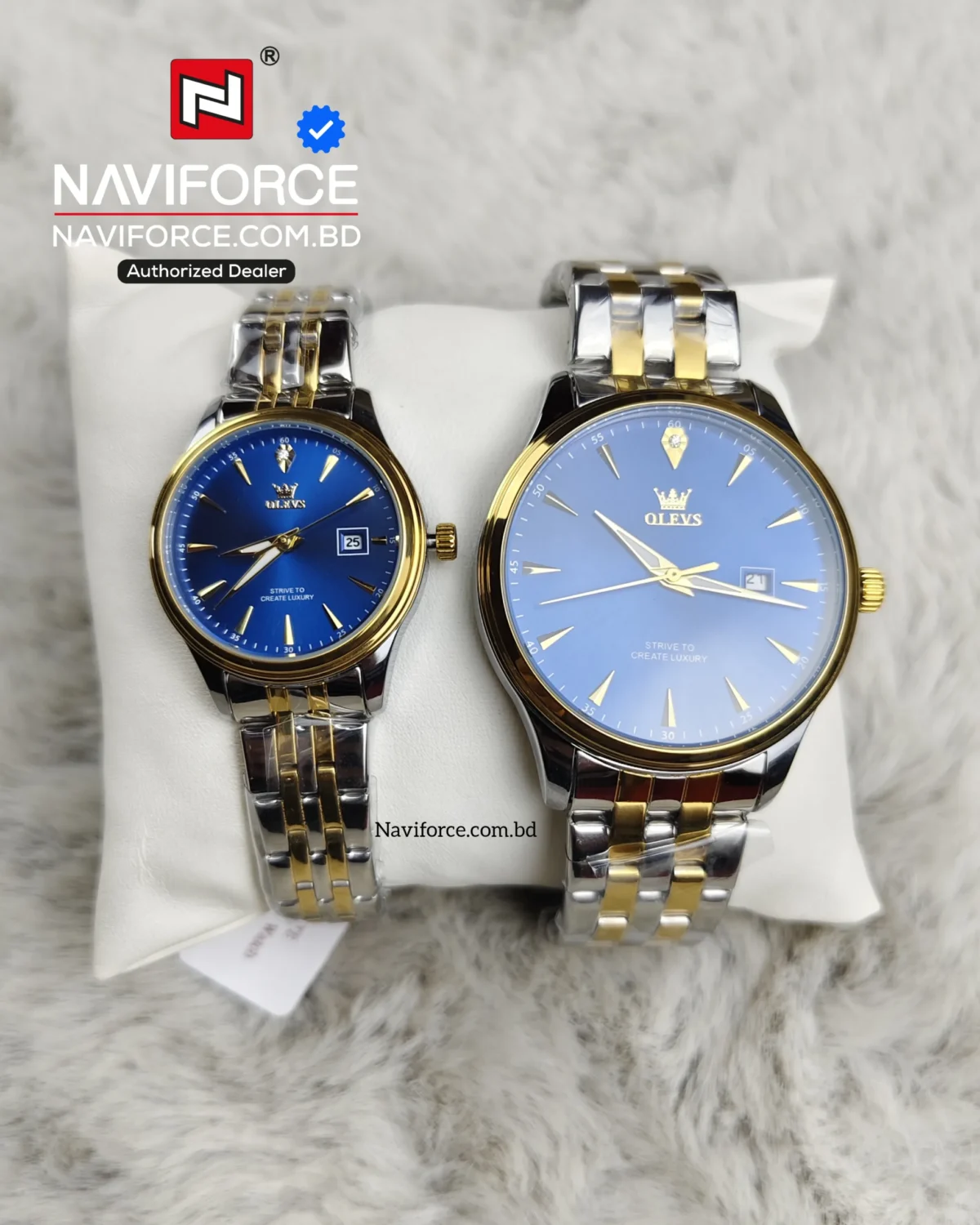 Olevs 5598 Couple - Gold Blue - Image 1