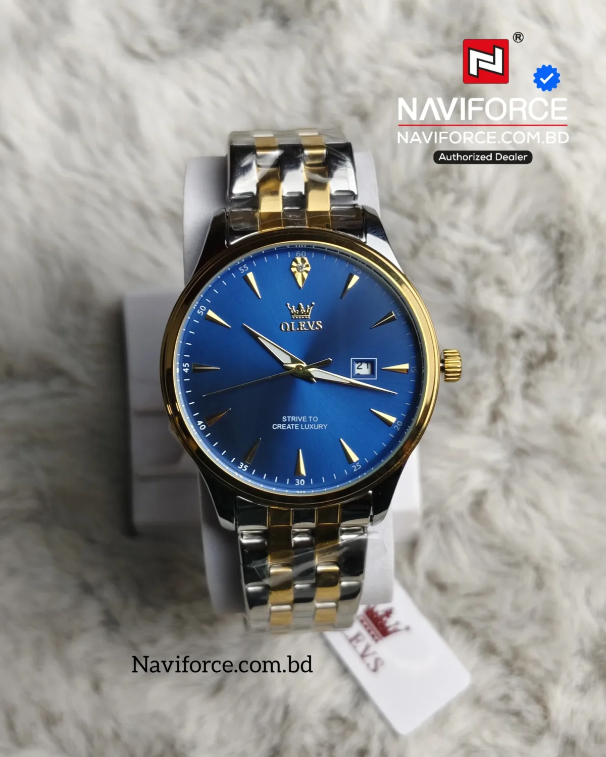 Olevs 5598 Couple - Gold Blue - Image 3