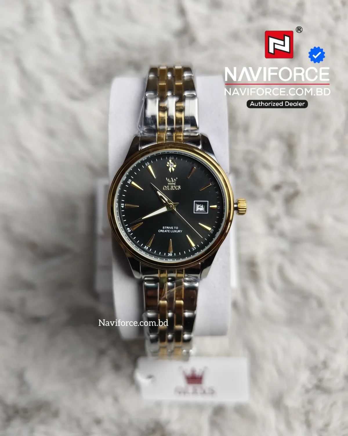 Olevs 5598 Couple - Black Gold - Image 2