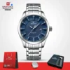 Naviforce 8032 CH - Silver Blue For Men - Image 2