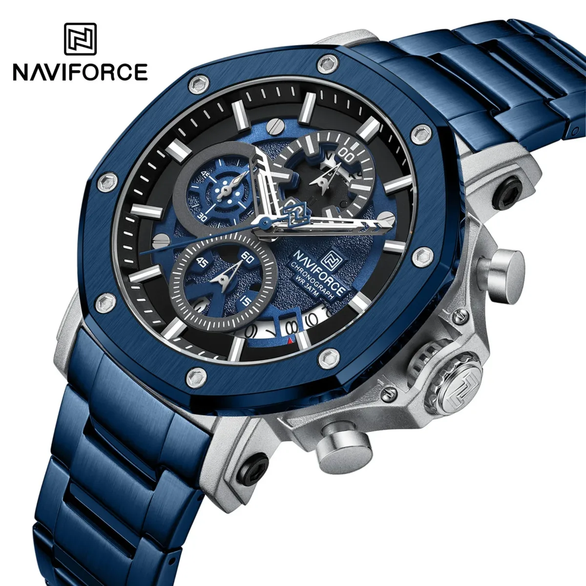 Naviforce 8065 CH - Blue For Men - Image 5