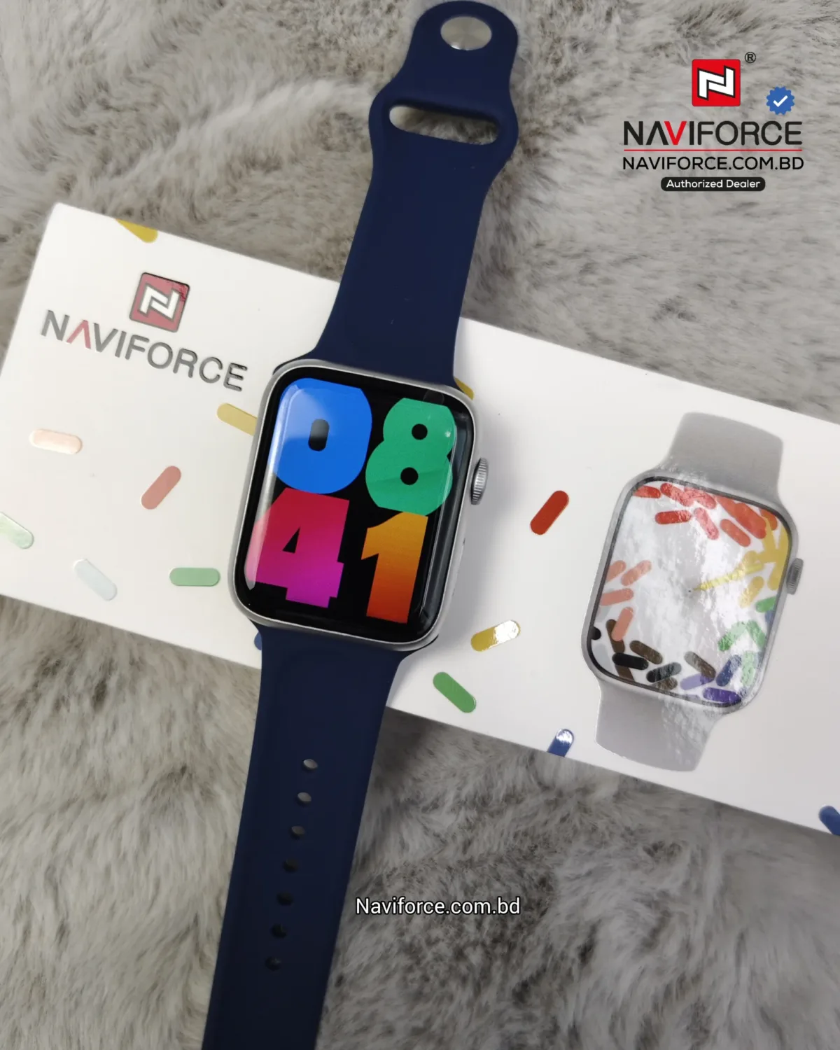 Naviforce NT 15 Smart Watch - Blue Silver - Image 2