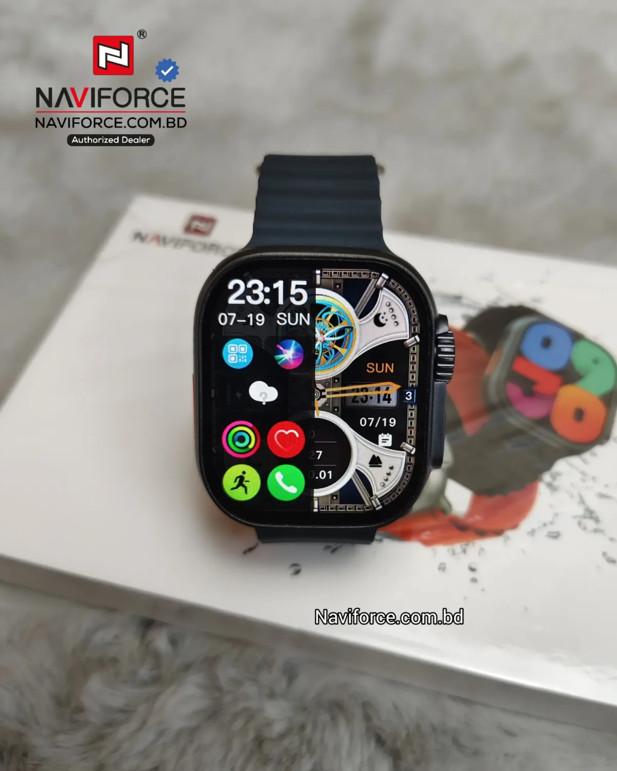 Naviforce NT13 Smart Watch - Black - Image 1