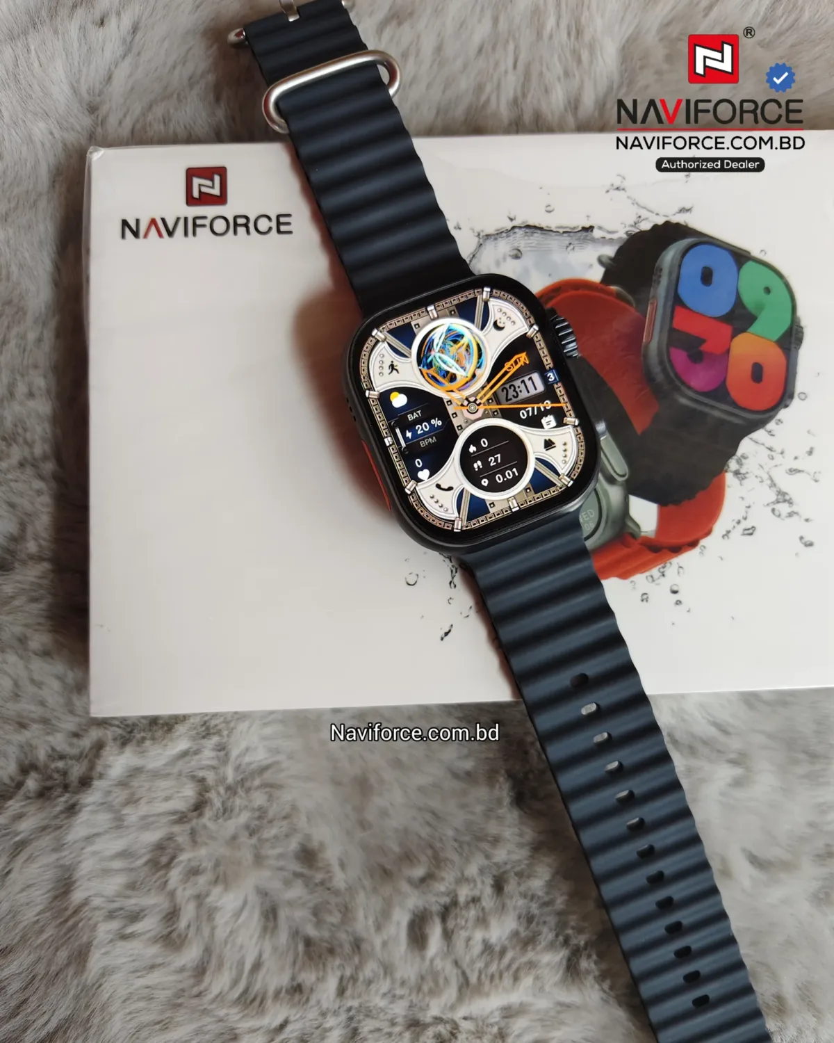 Naviforce NT13 Smart Watch - Black - Image 6