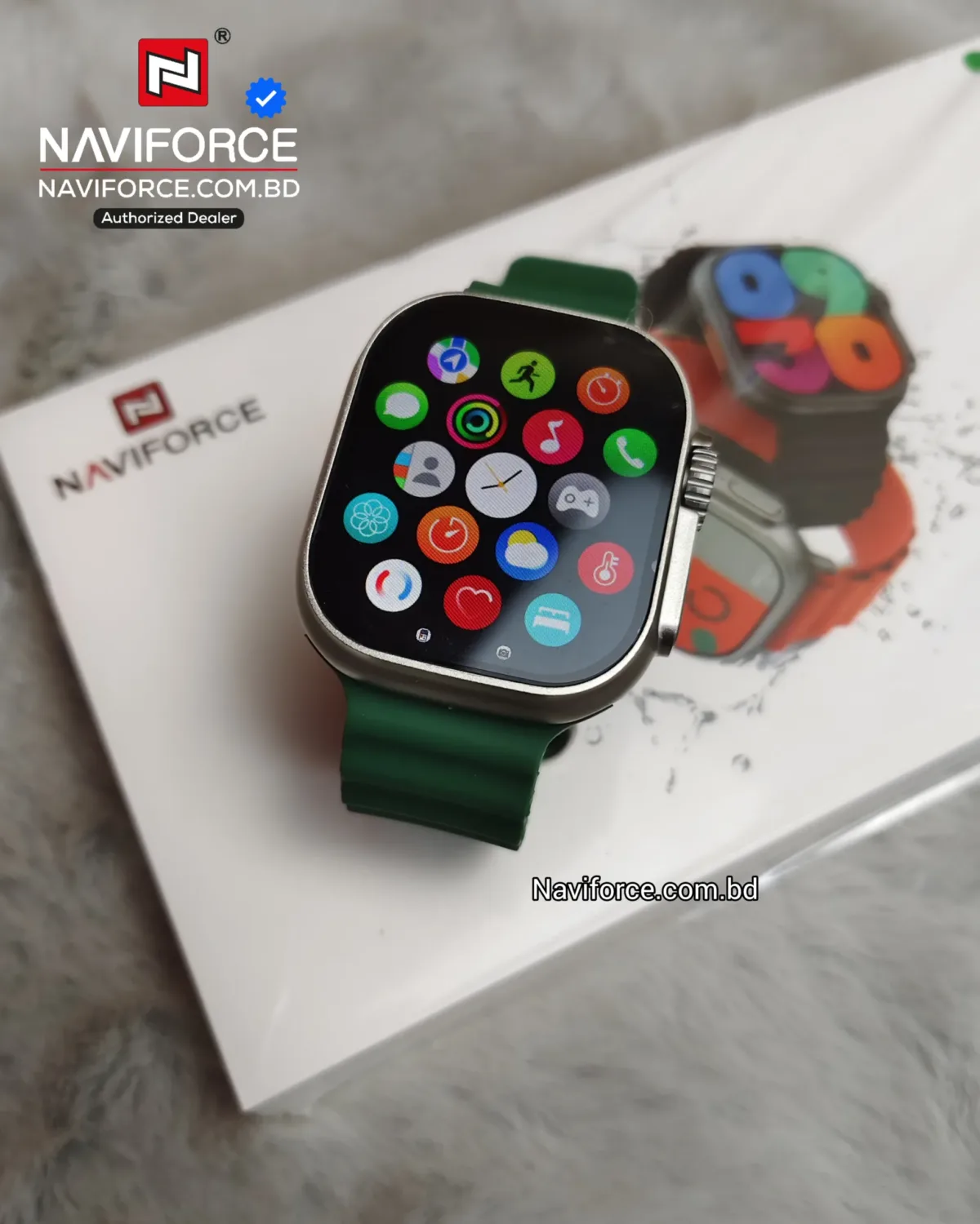 Naviforce NT13 Smart Watch - Silver Green - Image 1