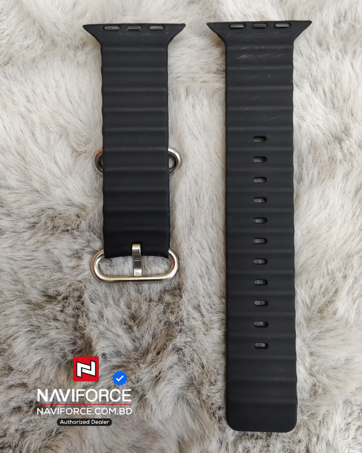 Silicone Strap For Smart Watch - Black - Image 2