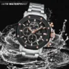 Naviforce 8065 CH - Silver Rose Black For Men - Image 2