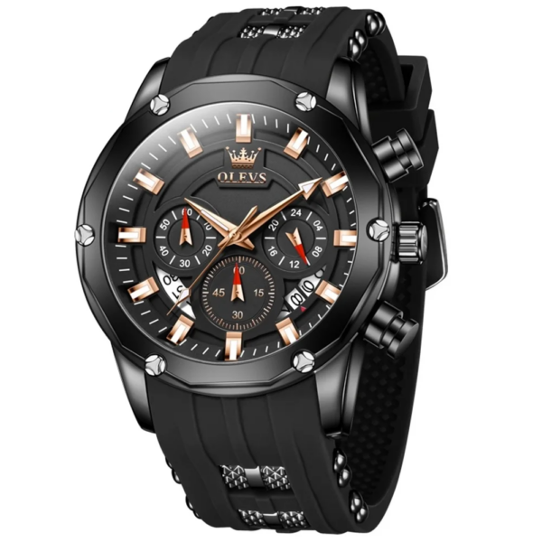 Olevs 9991 For Men -  Black - Image 7