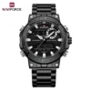 Naviforce 9237 CH - Black White - Image 3