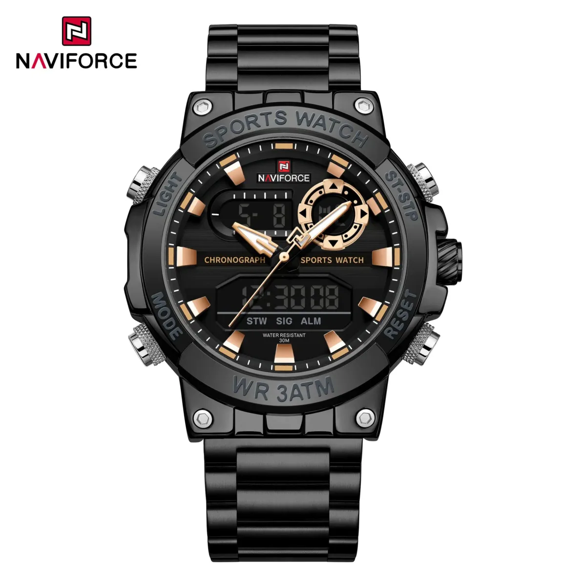 Naviforce 9237 CH - Black Rose - Image 4