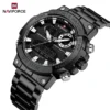 Naviforce 9237 CH - Black White - Image 2