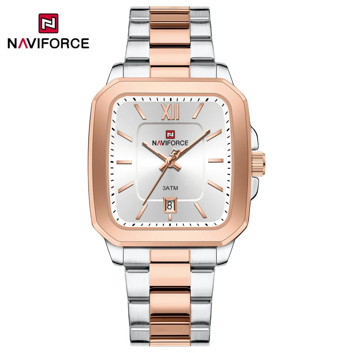 Naviforce 9239 - Silver Rose White For Men - Image 4