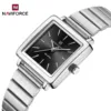 Naviforce 5048 - Silver Black For Women - Image 3