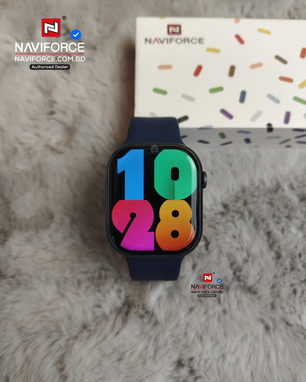 Naviforce NT14 Smart Watch - Black Blue - Image 3