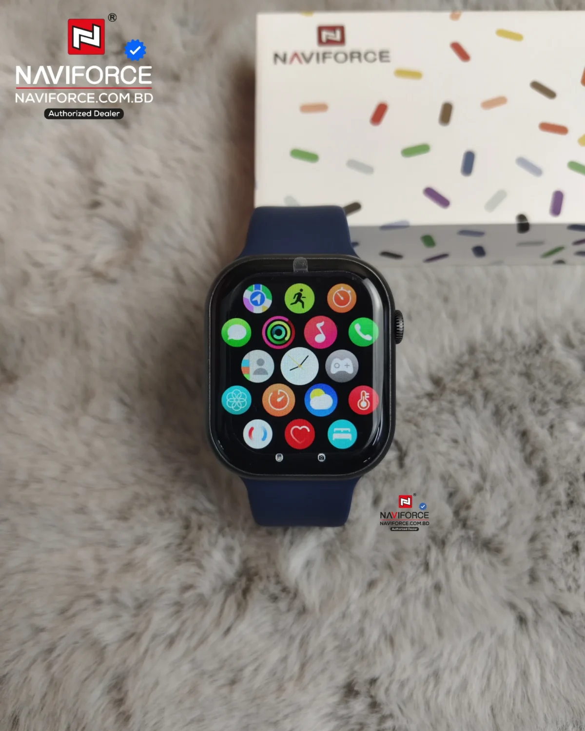Naviforce NT14 Smart Watch - Black Blue - Image 2