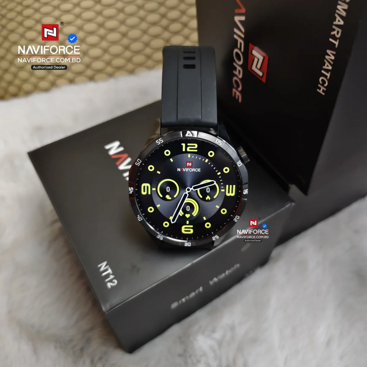 Naviforce NT12 Smart Watch – Black - Image 3
